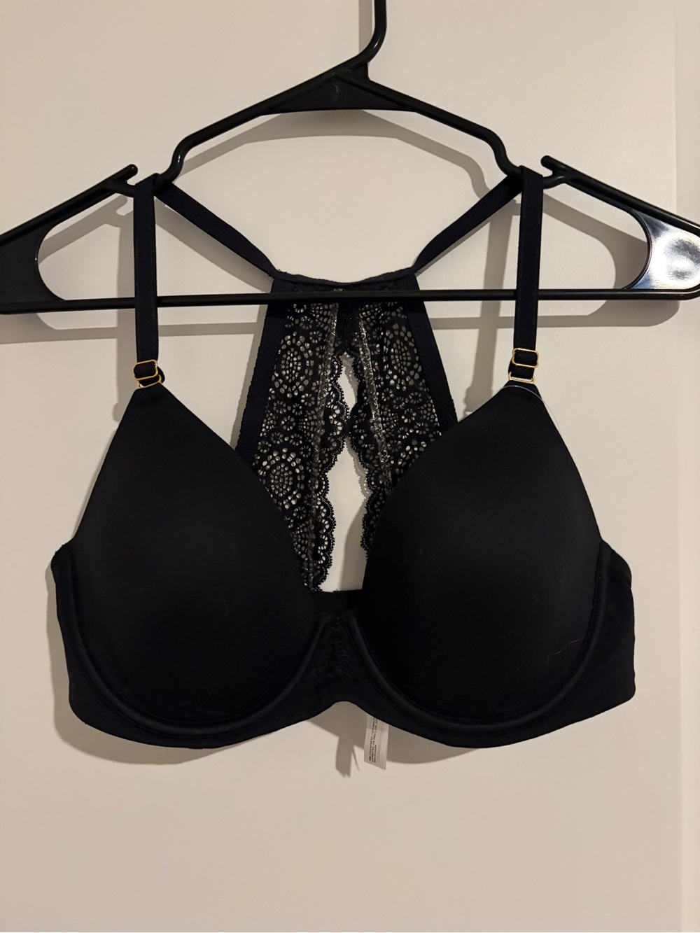 Soma Black Lace-Back Push-Up Bra Embraceable 34D $48